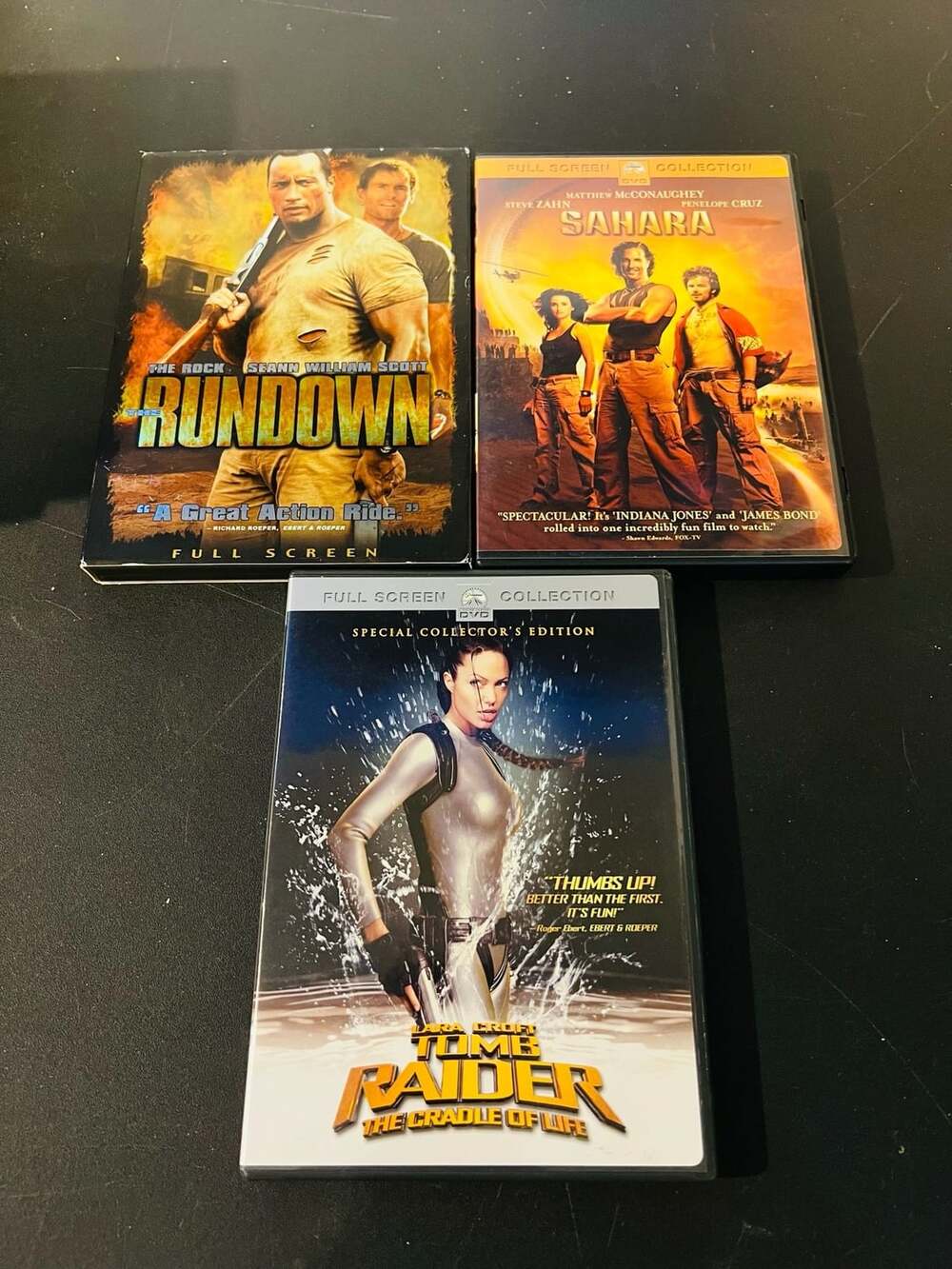 The Rundown Sahara Lara Croft Tomb Raider DVD Lot of 3